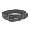Weather-resistant nylon dog collar for outdoor adventures