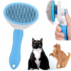 Cat hair brush tools for effective fur shedding control and grooming
